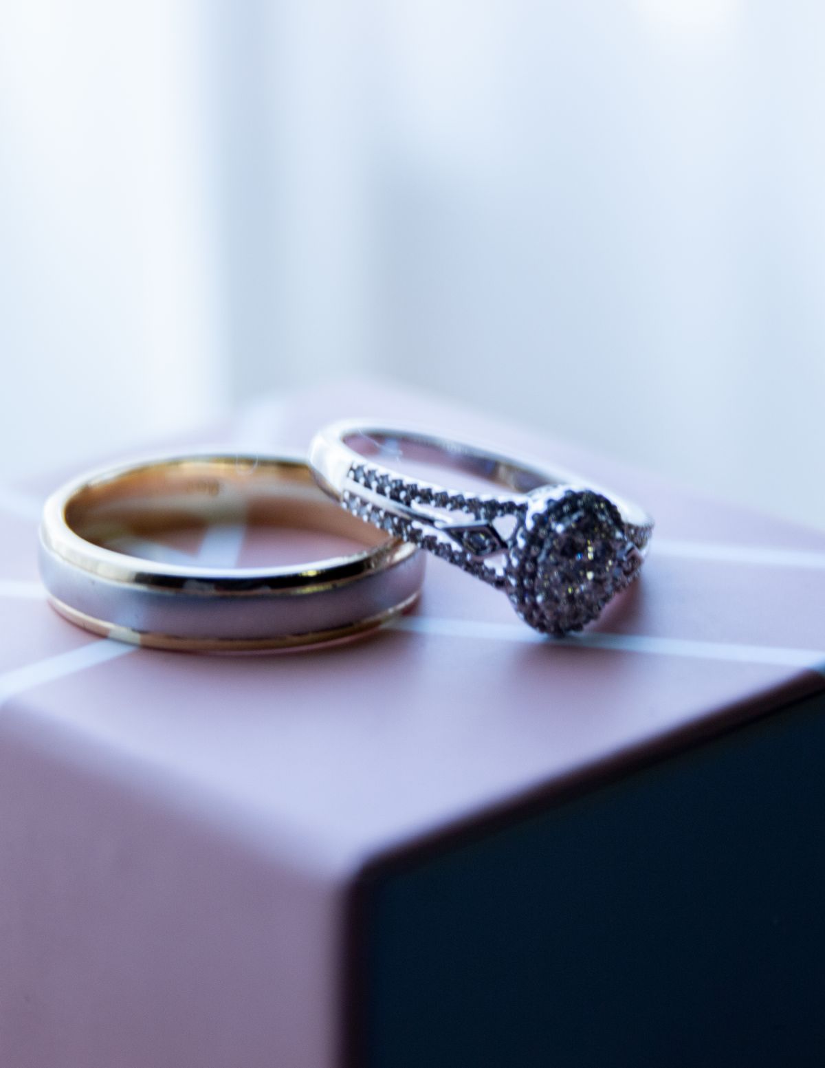 Wedding rings close-up